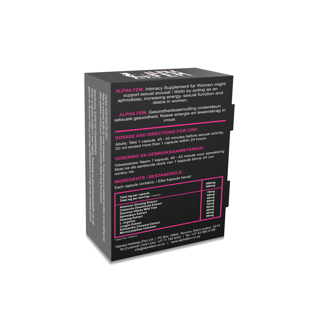 Alpha Fem Intimacy Supplement for Women 4's