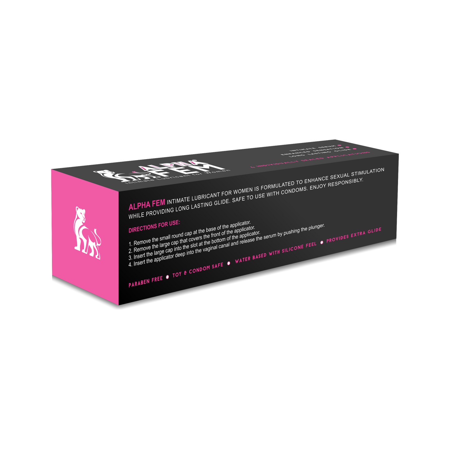 Alpha Fem Intimacy Lubricant Serum For Women 4 individula Applicators