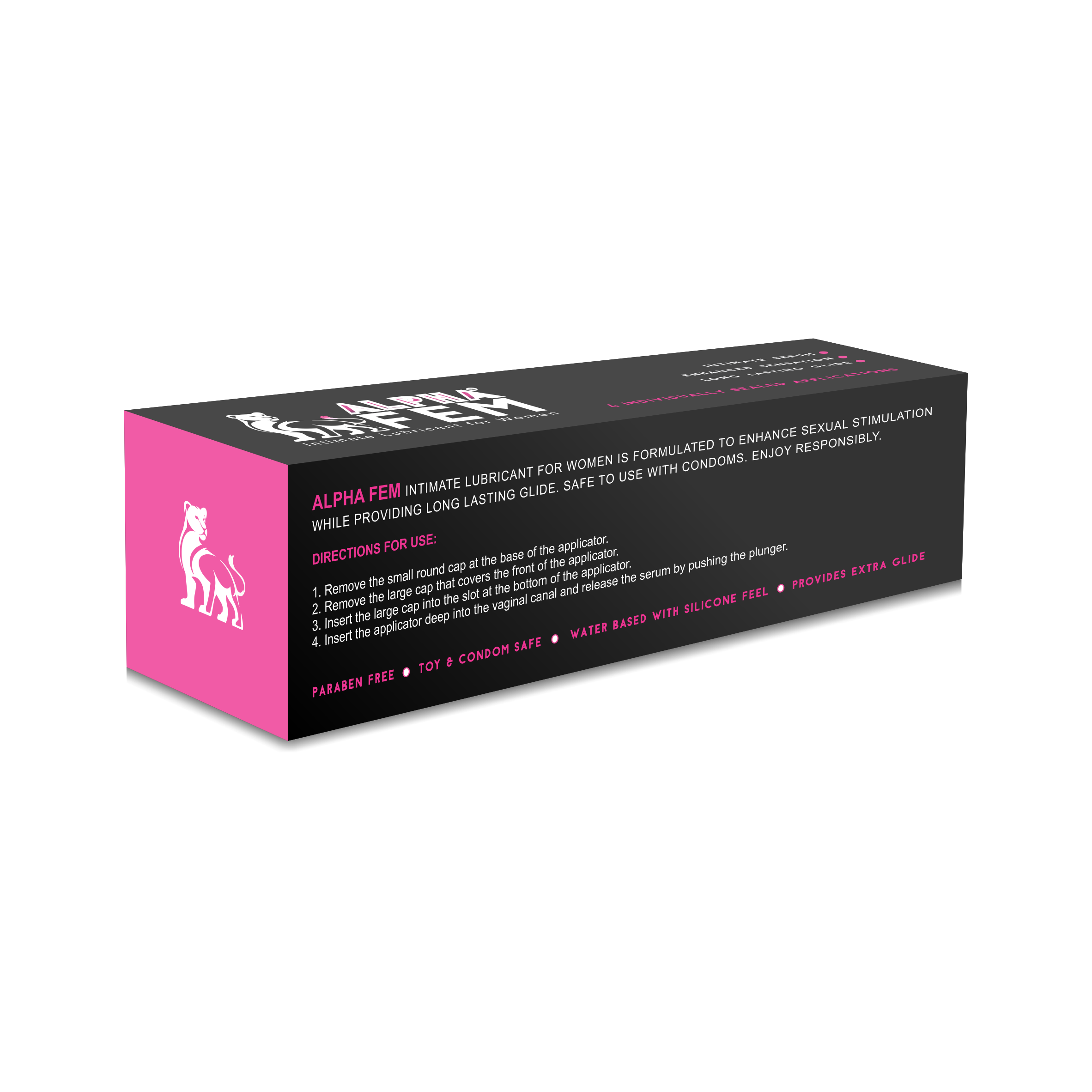 Alpha Fem Intimacy Lubricant Serum For Women 4 individula Applicators