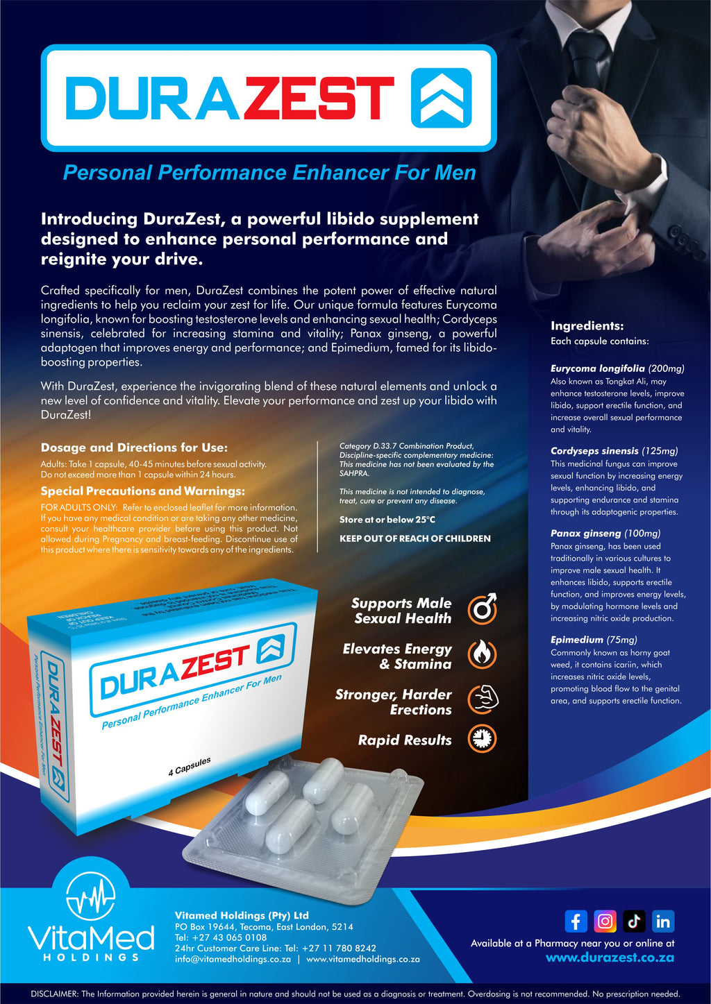 Durazest For Men  4 Pack