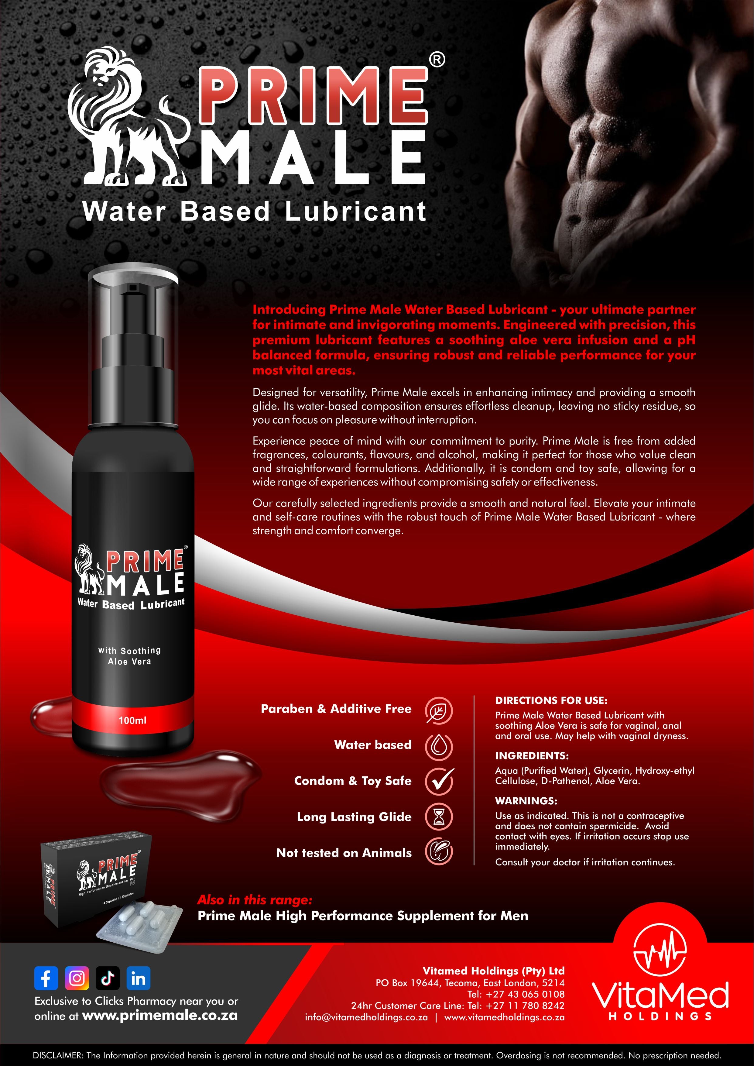 Prime Male Lubricant