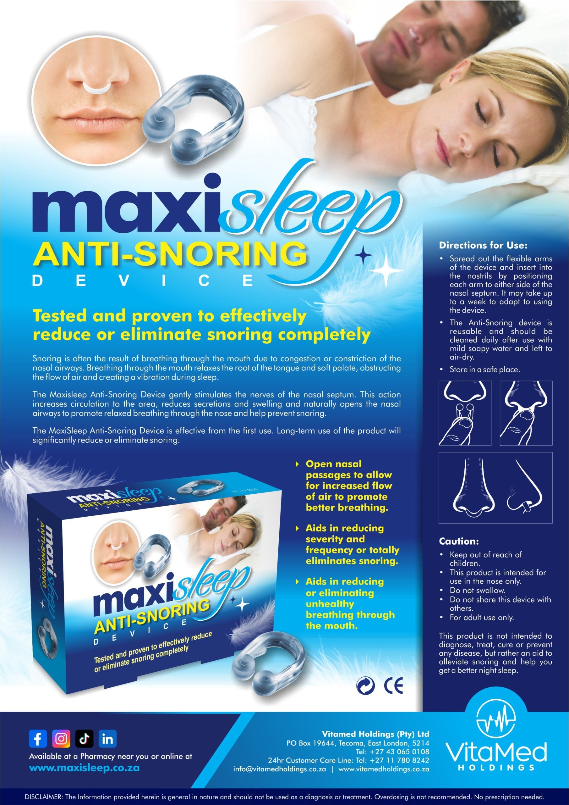 MaxiSleep Anti-Snoring Device